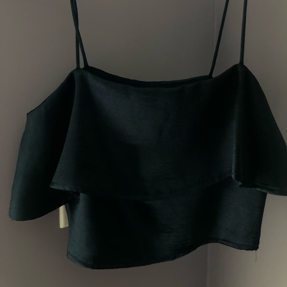 URBAN OUTFITTERS deep navy blue crop/tank top. - Picture 1 of 2